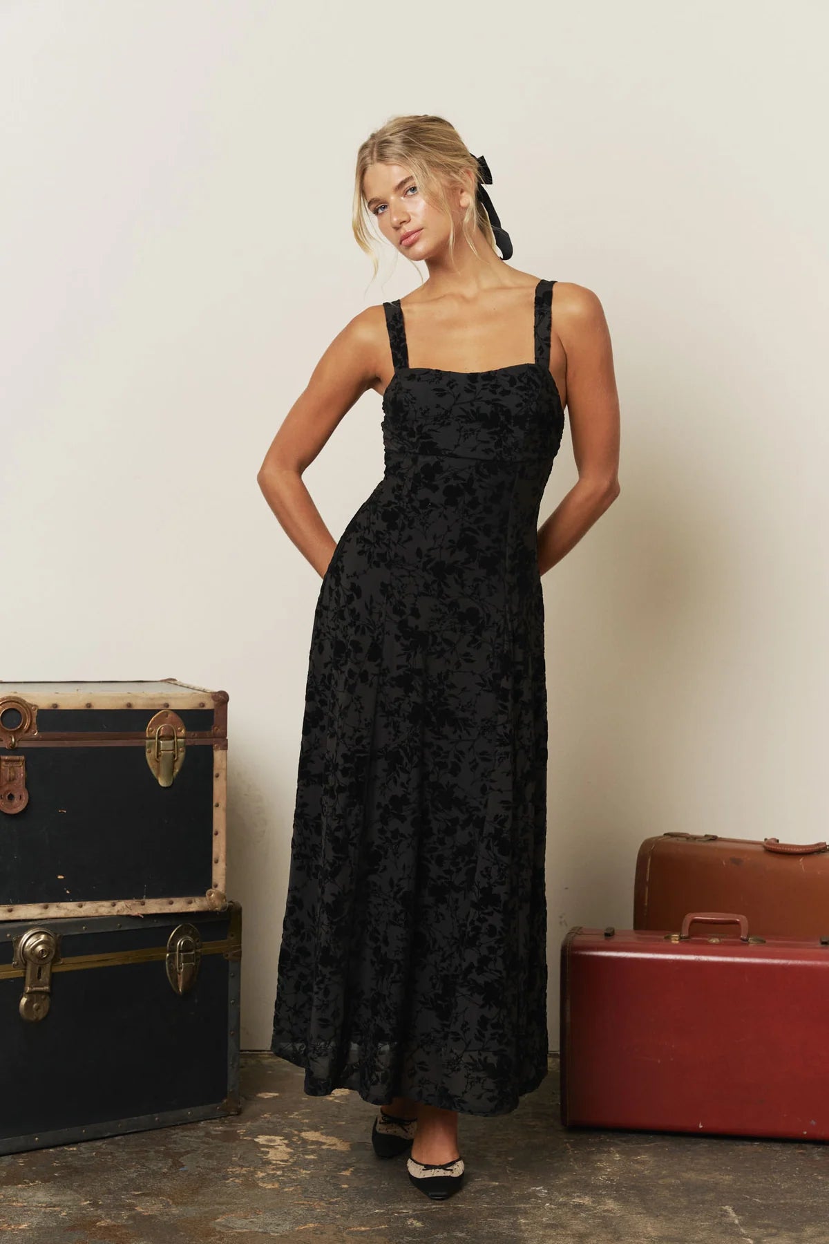 After Midnight Velvet Burnout Dress