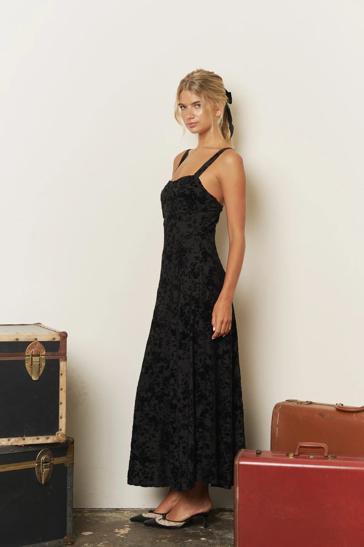 After Midnight Velvet Burnout Dress
