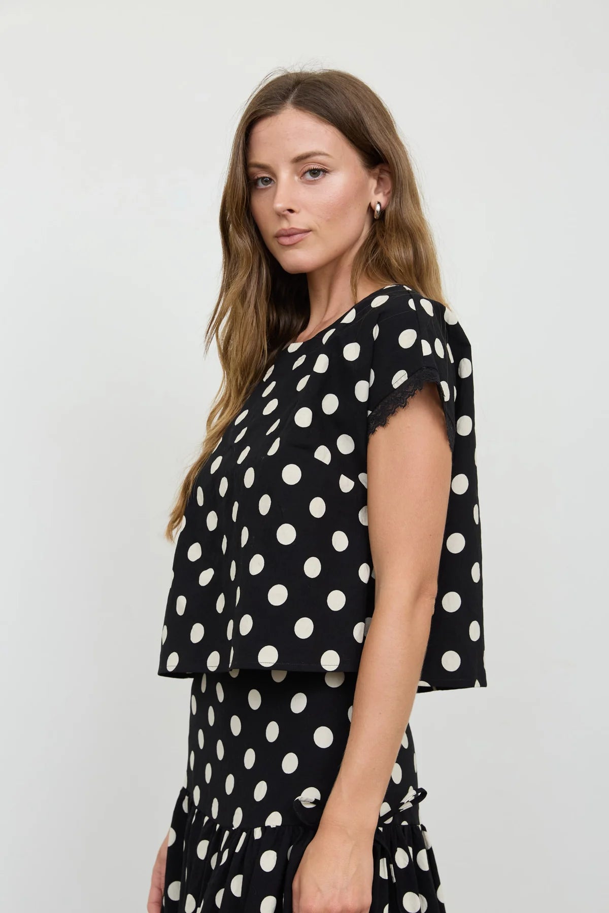 Perfectly Polished Polka Dot Top