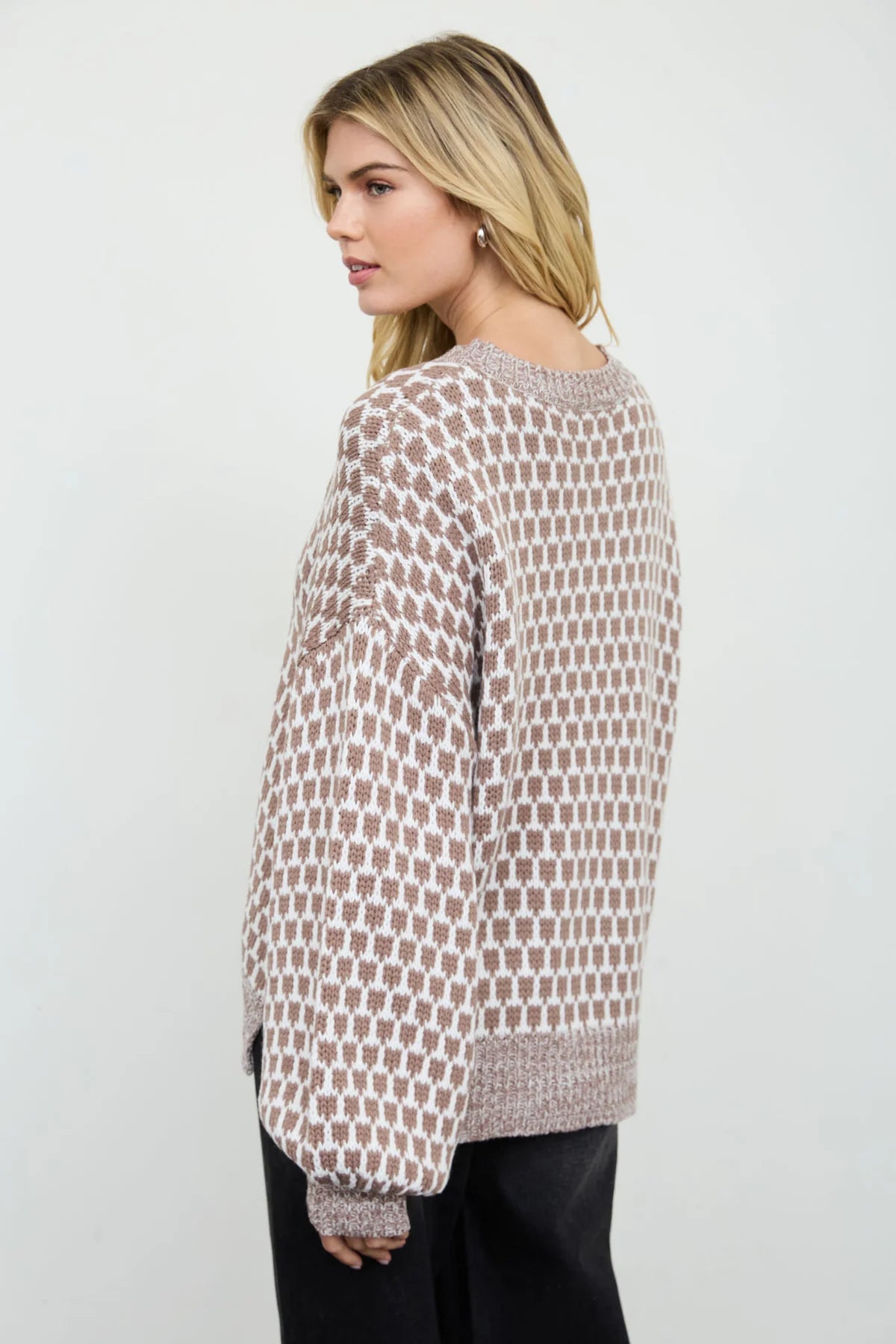 Boone Geometric Oversized Sweater