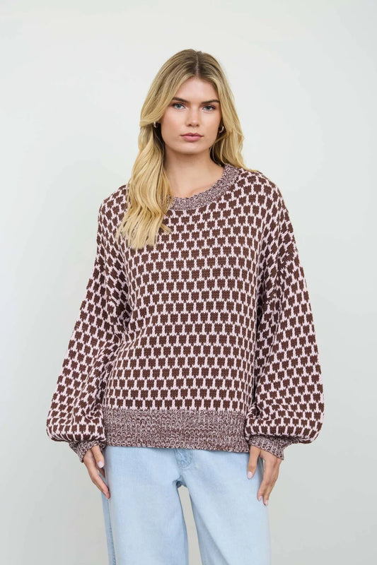 Dusty Rose Boone Sweater
