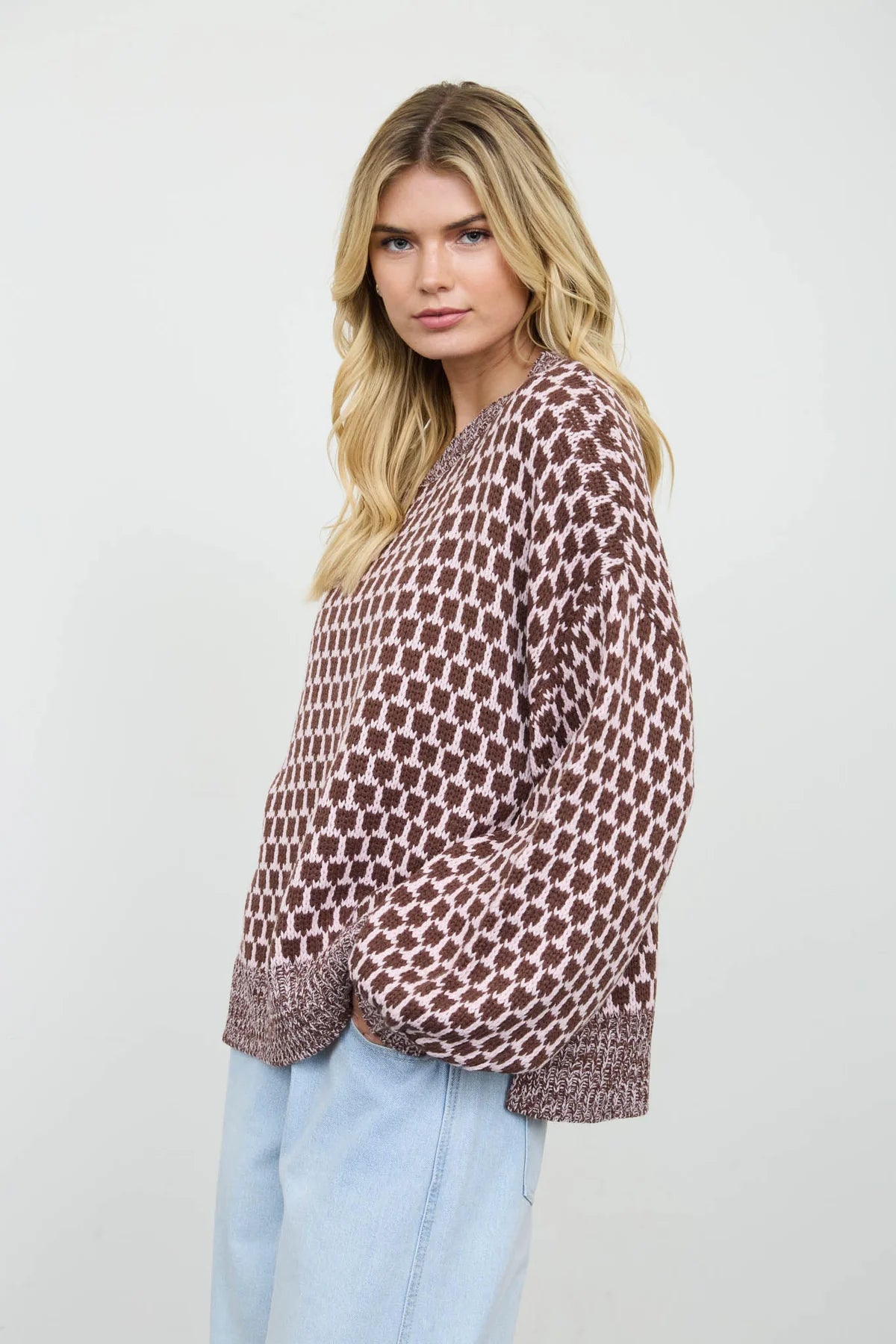 Dusty Rose Boone Sweater