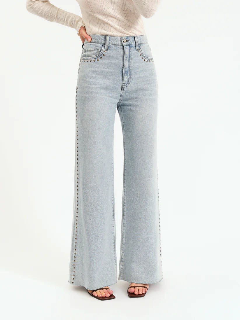 Far Out High Rise Wide Leg in Let's Dance