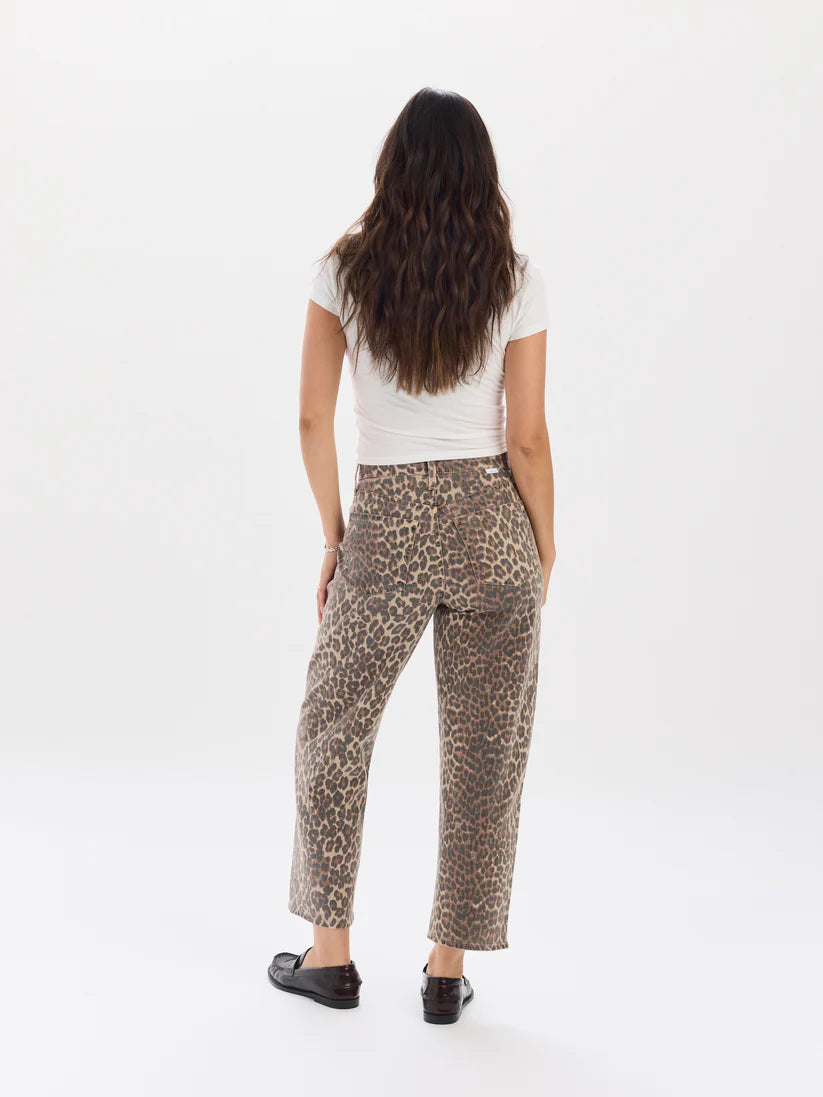 Westward High Rise Barrel Leg in Cool Cat
