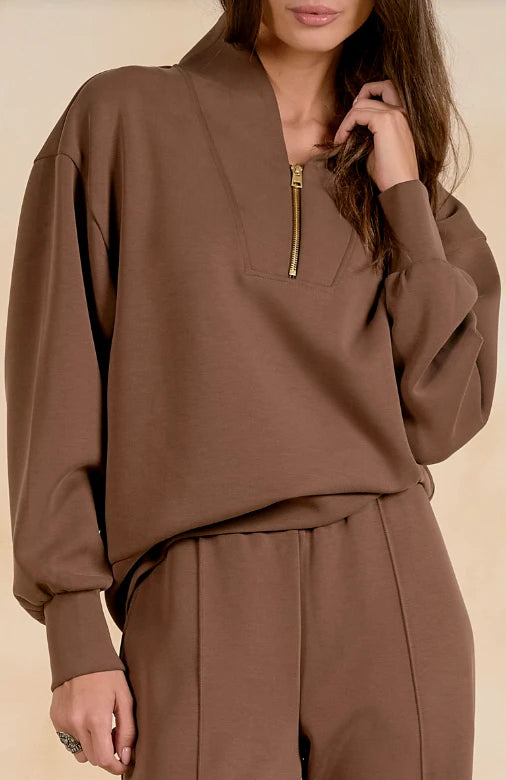 Elan Mocha Pullover