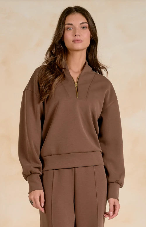 Elan Mocha Pullover
