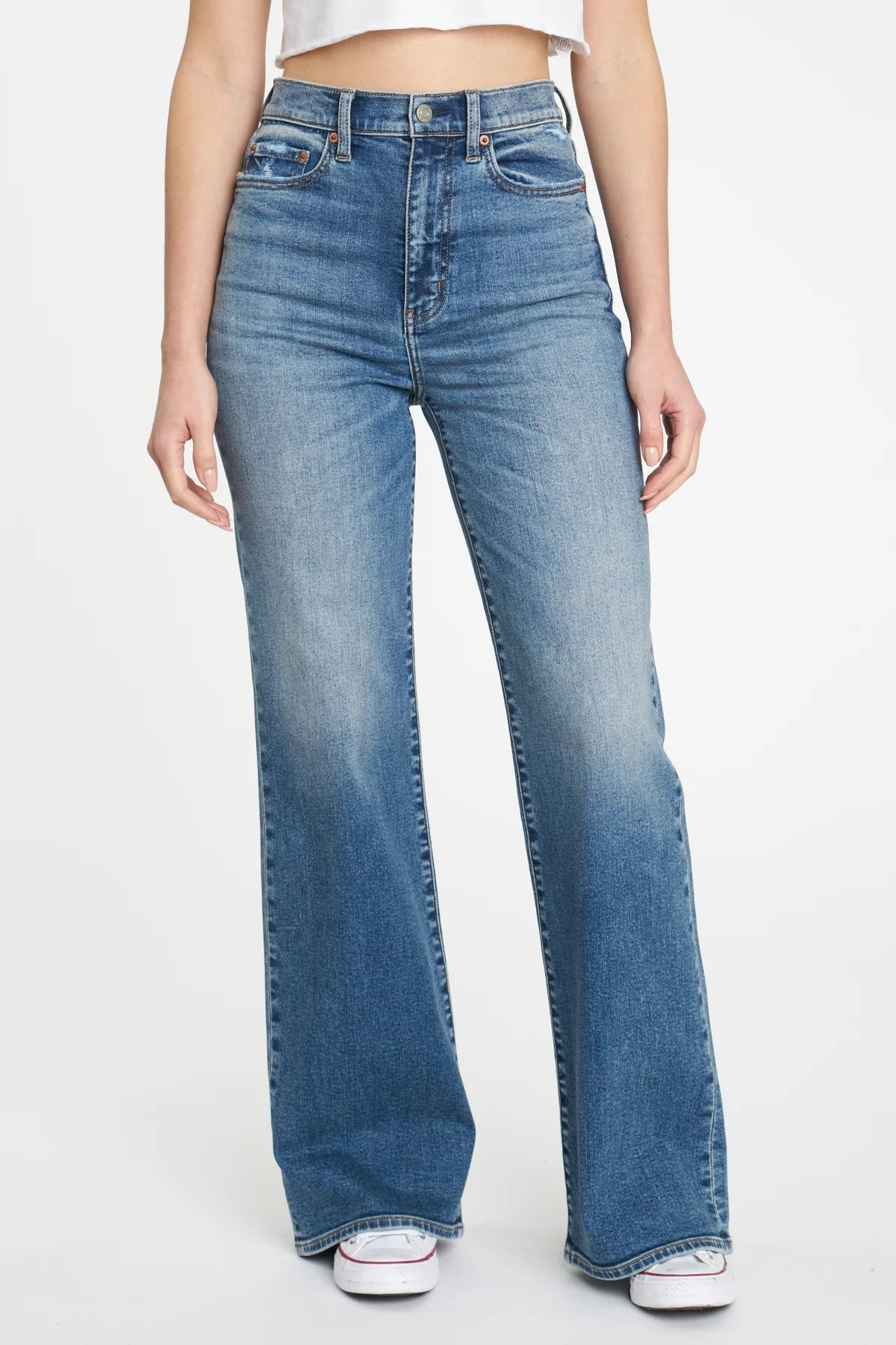 Far Out High Rise Wide Leg Jean