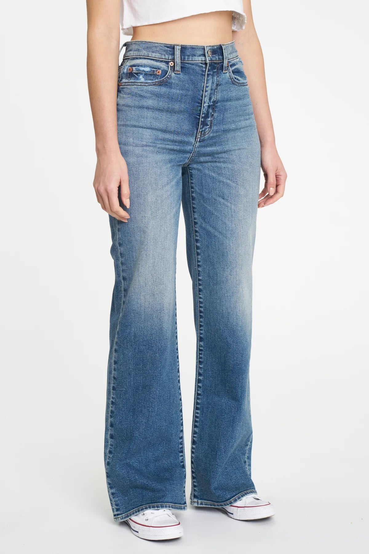 Far Out High Rise Wide Leg Jean