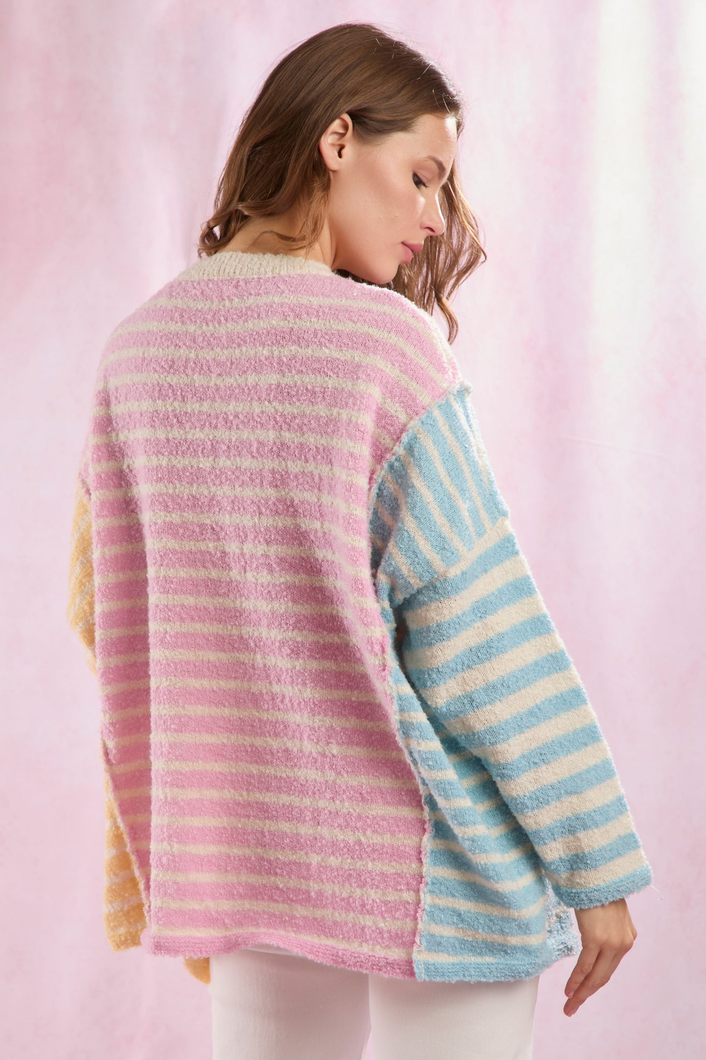 Aimee Pastel Striped Sweater