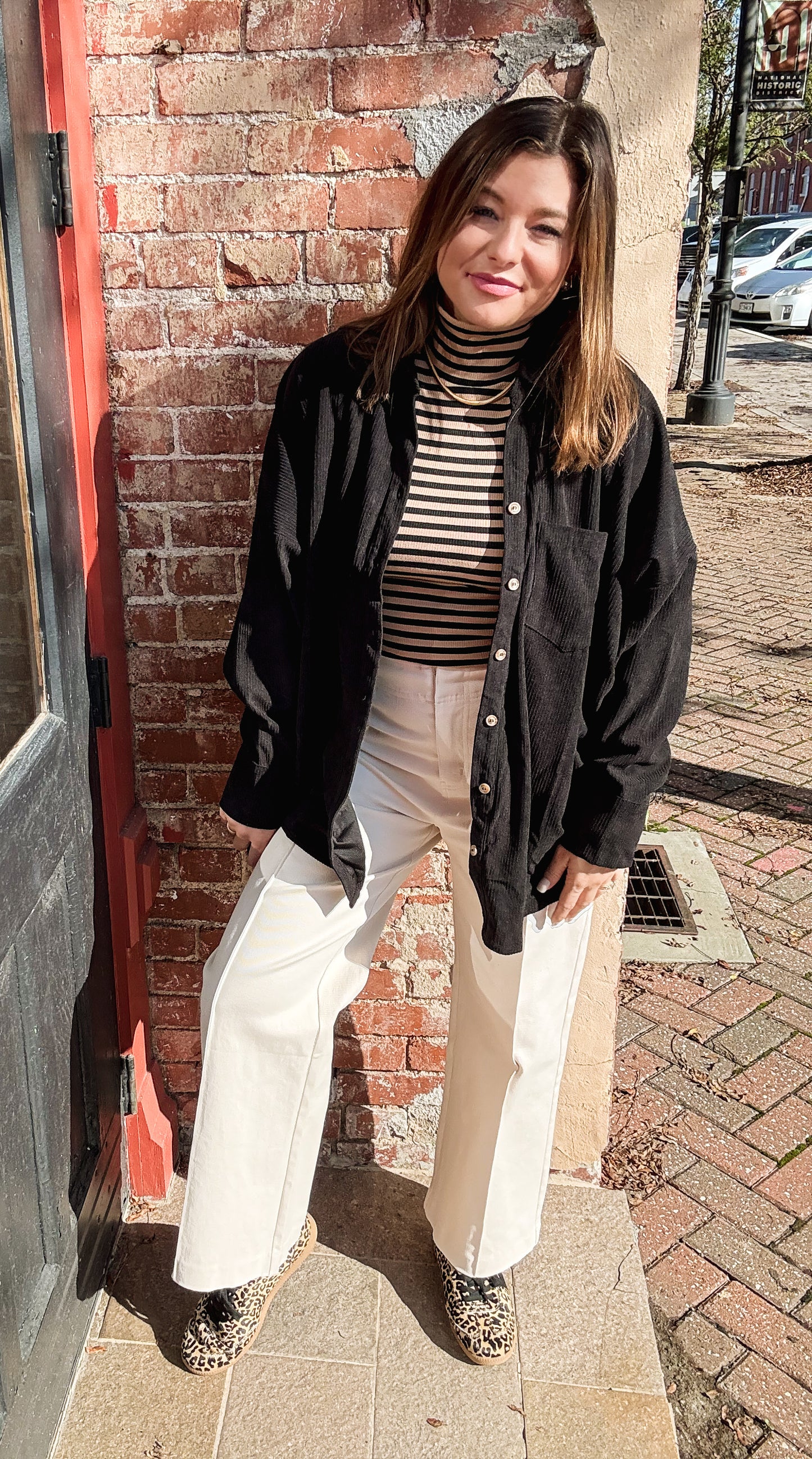 Overslept Corduroy Shacket