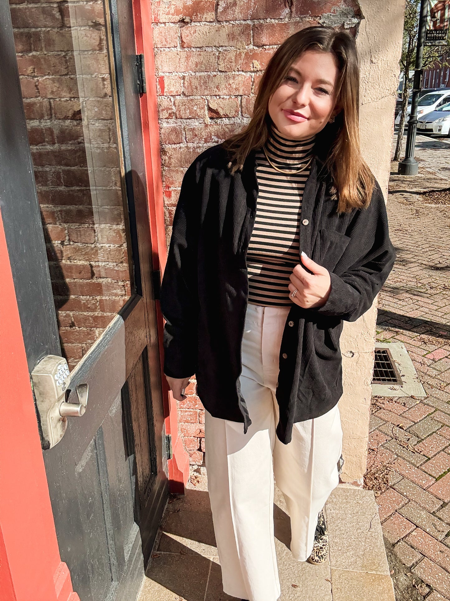 Overslept Corduroy Shacket
