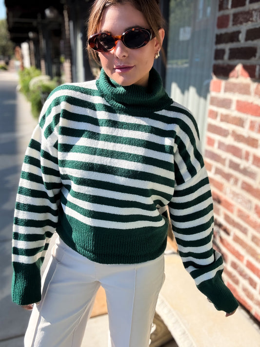 Ivy League Stripe Turteneck
