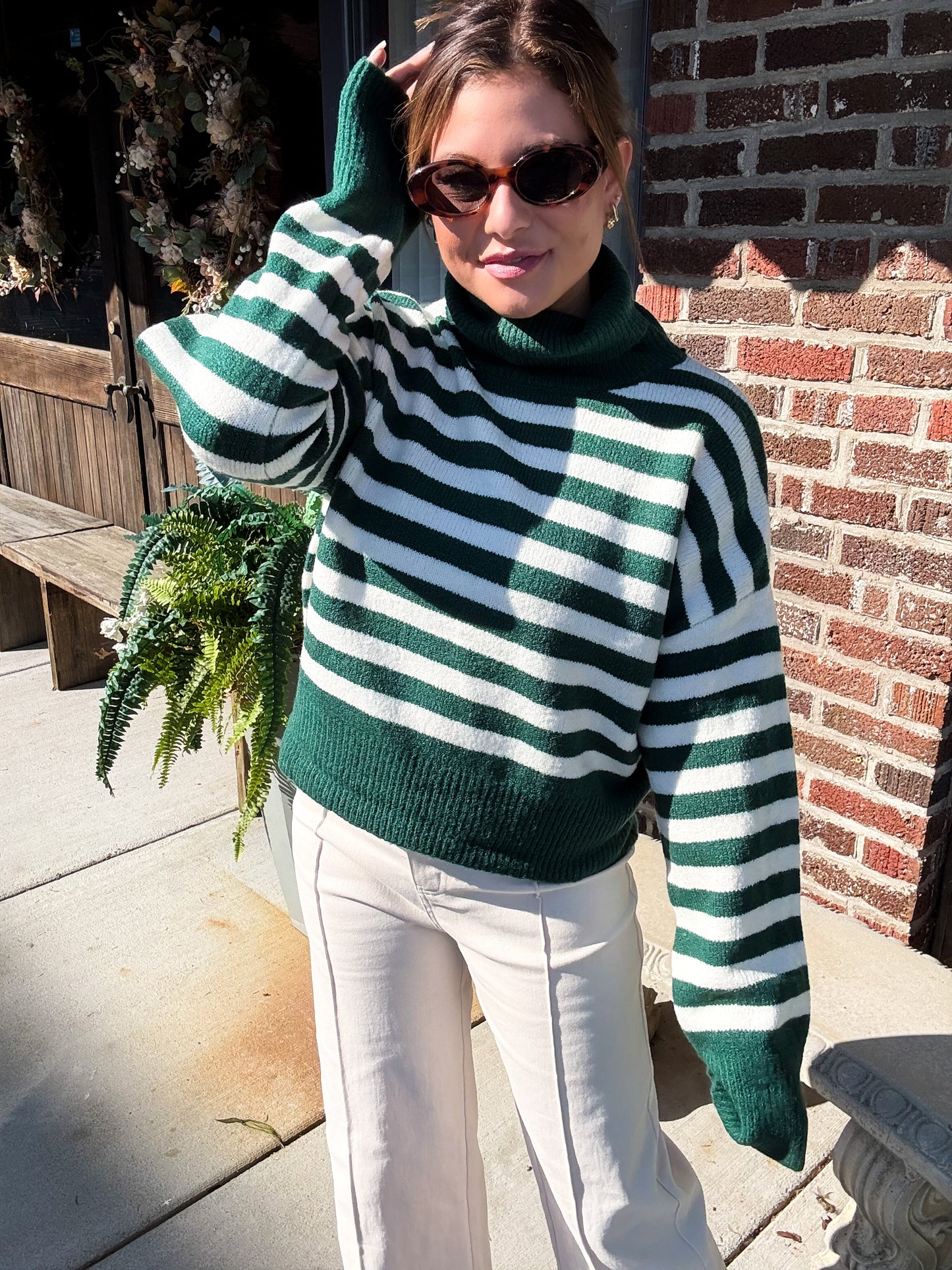 Ivy League Stripe Turteneck