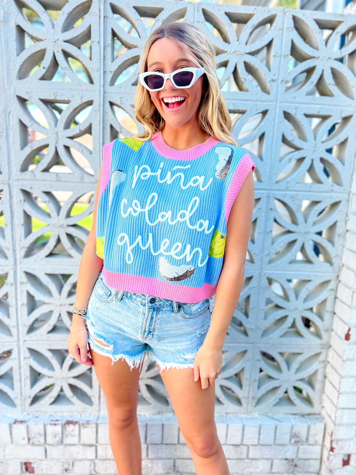 Pina Colada Queen Sweater Vest