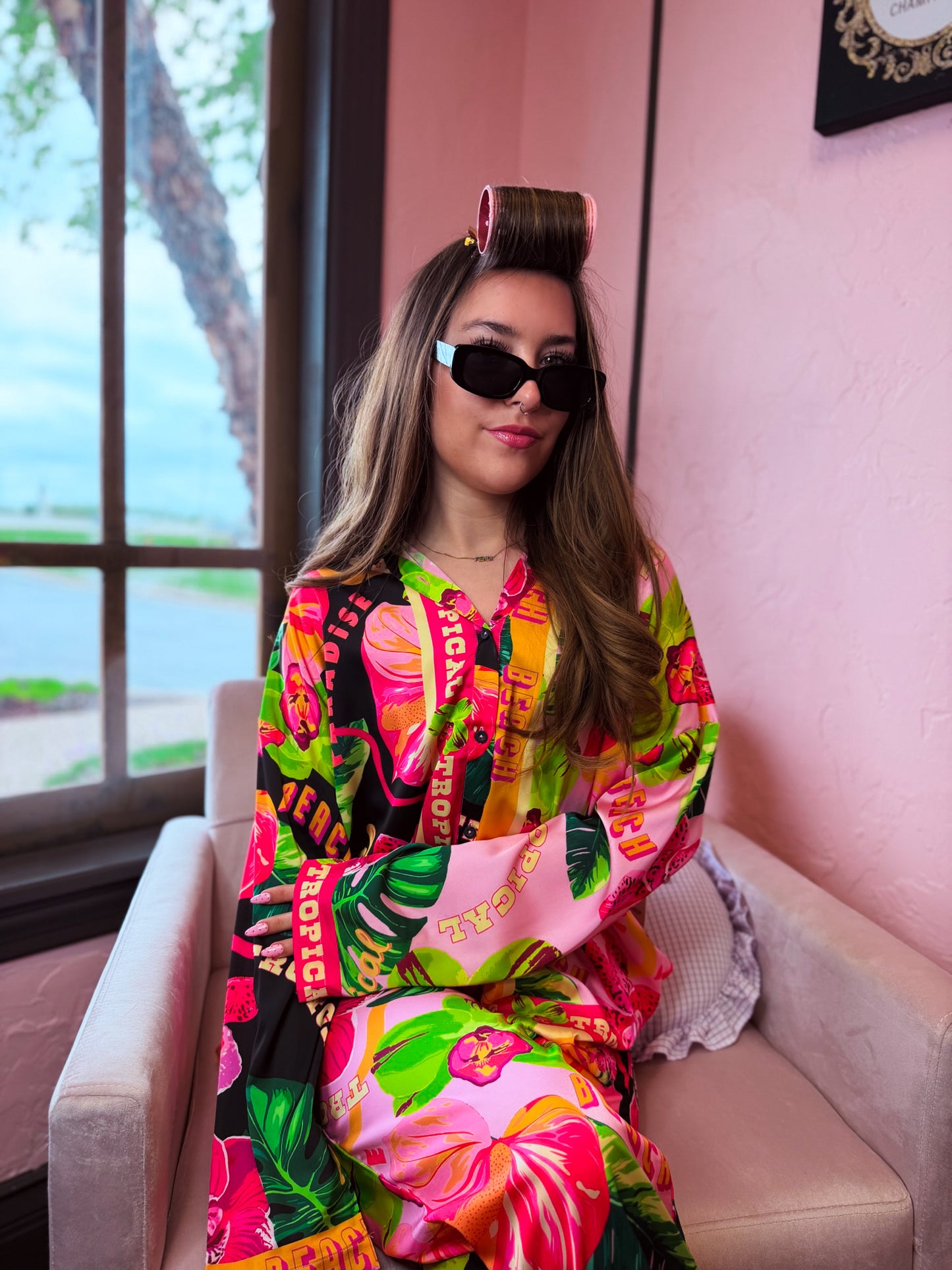 Hot Tropic Nights Sleep In PJ Set