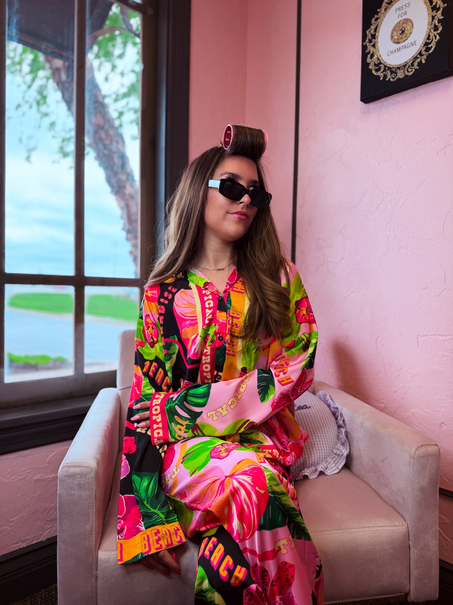 Hot Tropic Nights Sleep In PJ Set