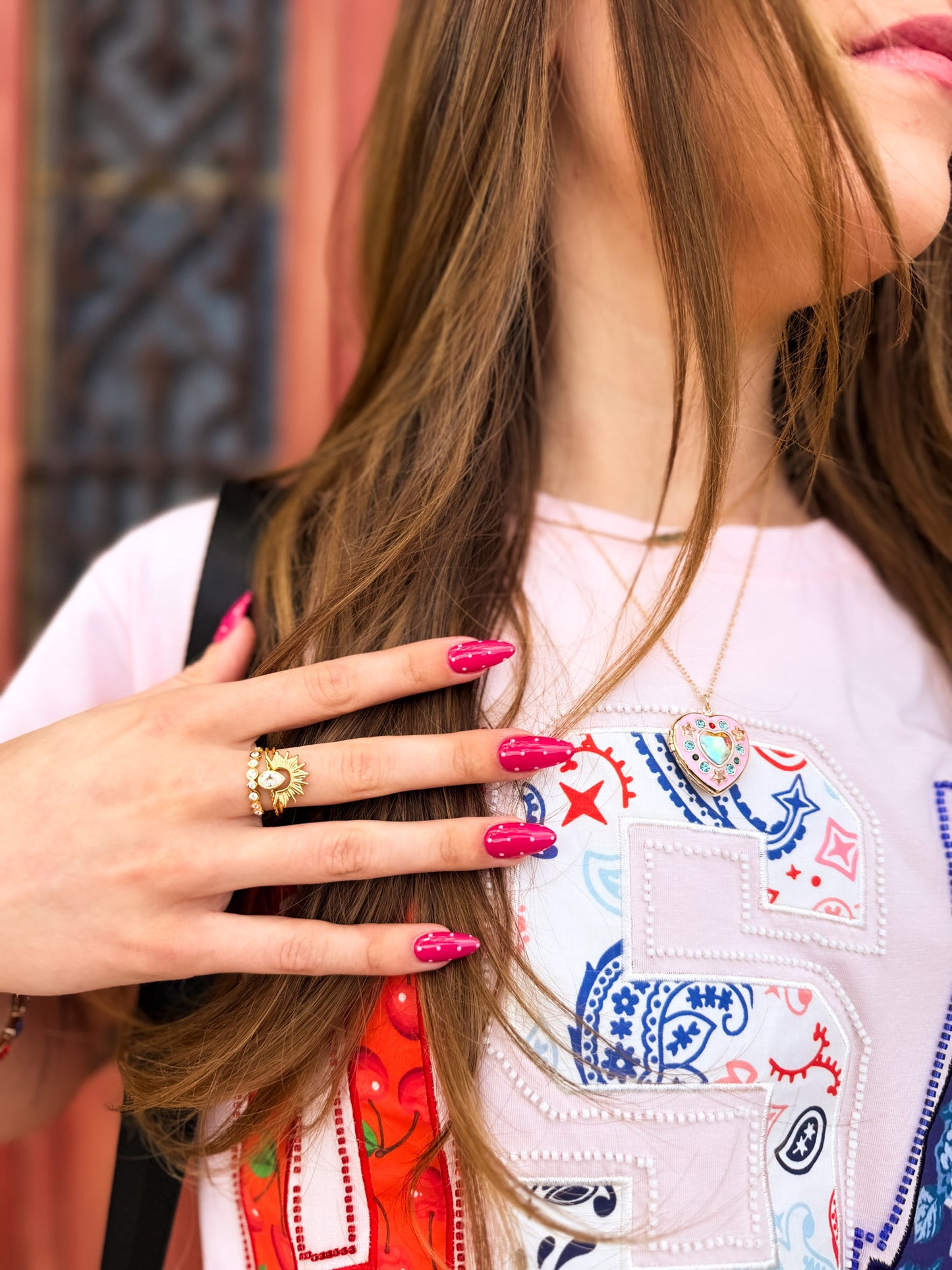 Light Pink USA Bandana Tee