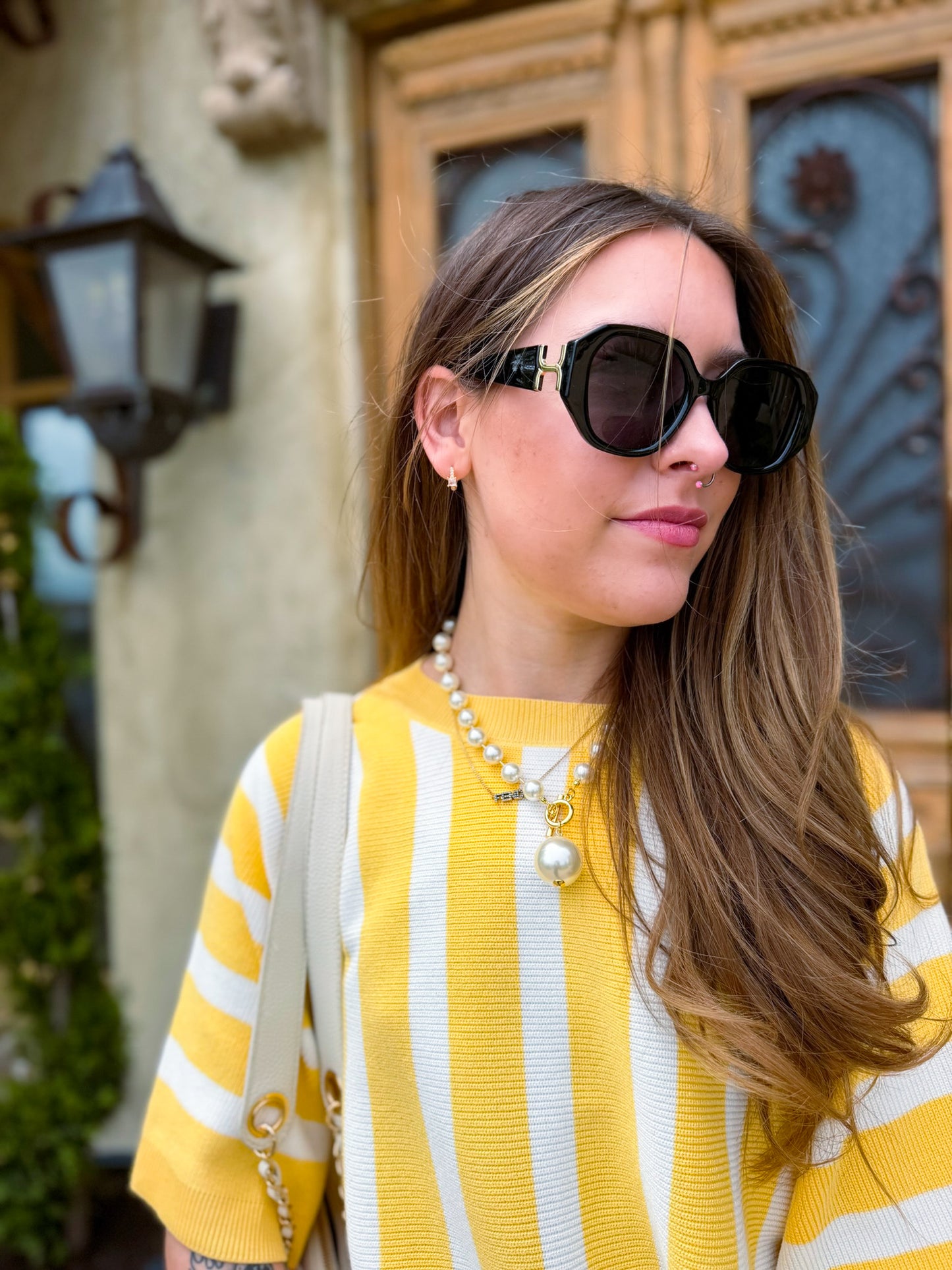 Sunshine Stripe Knit Top