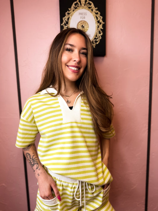 Olivia Stripe Polo