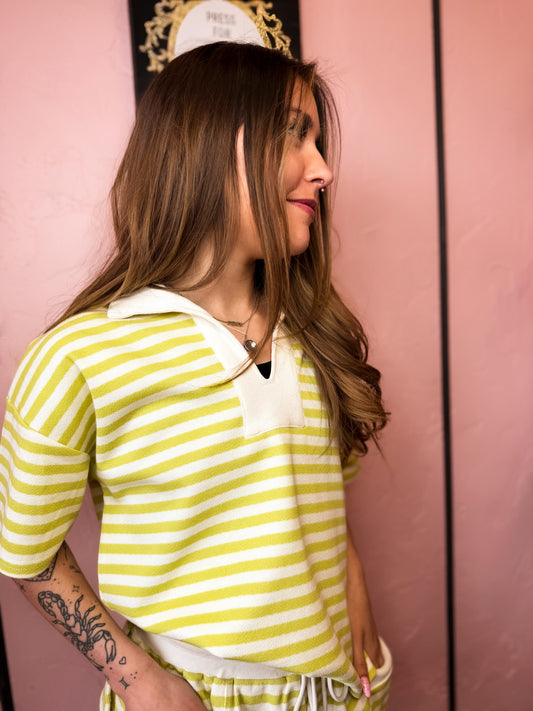 Olivia Stripe Polo