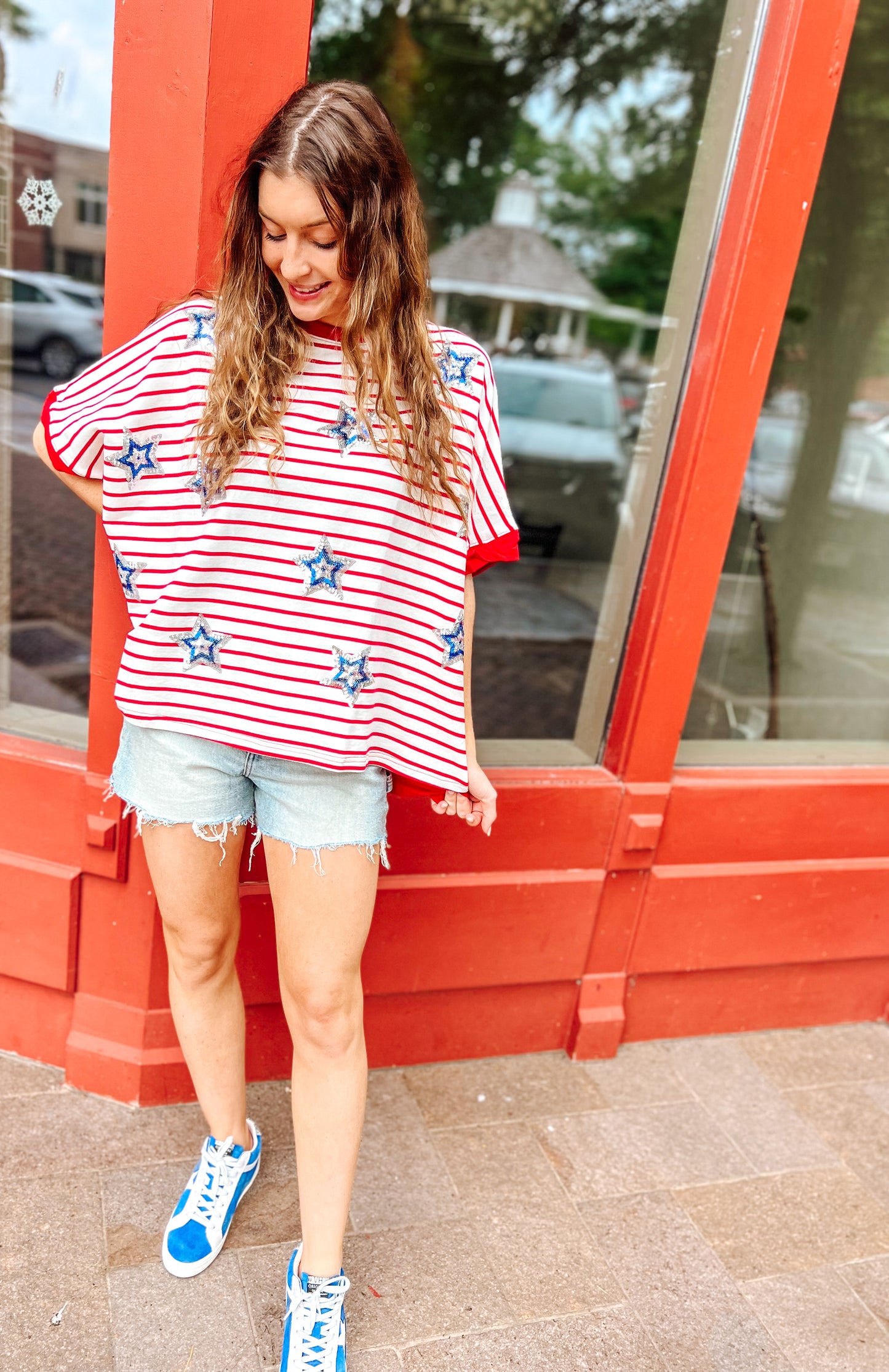 Oversized Stars & Stripes Tee