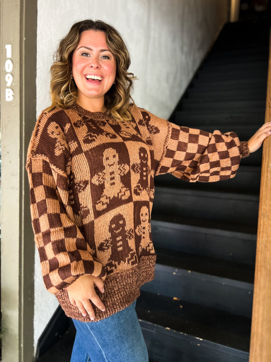 Gingerbread Oversized Sweater