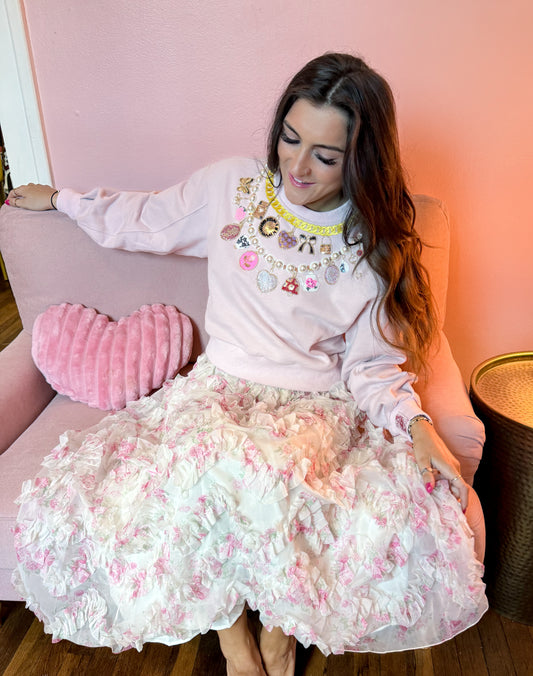 Romantic Strolls Organza Maxi Skirt