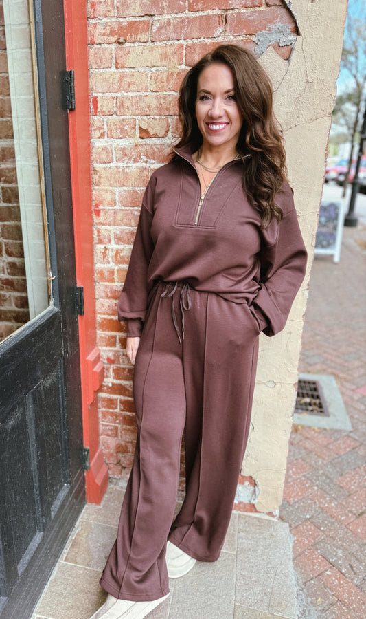 Espresso Scuba 1/2 Zip Pullover