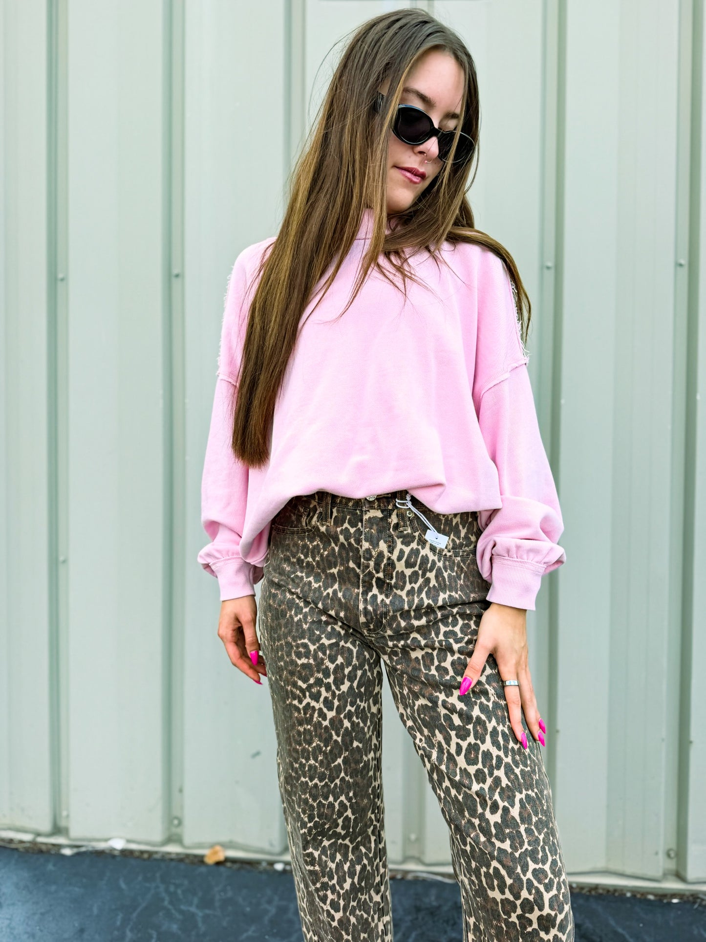 Sugar Cloud Mockneck Sweatshirt