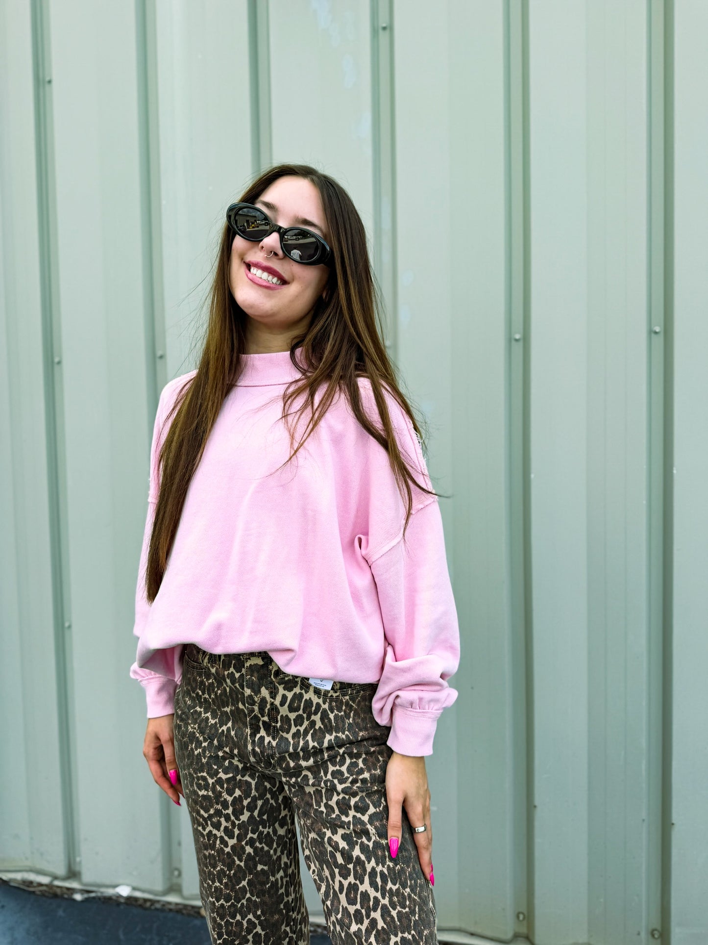 Sugar Cloud Mockneck Sweatshirt