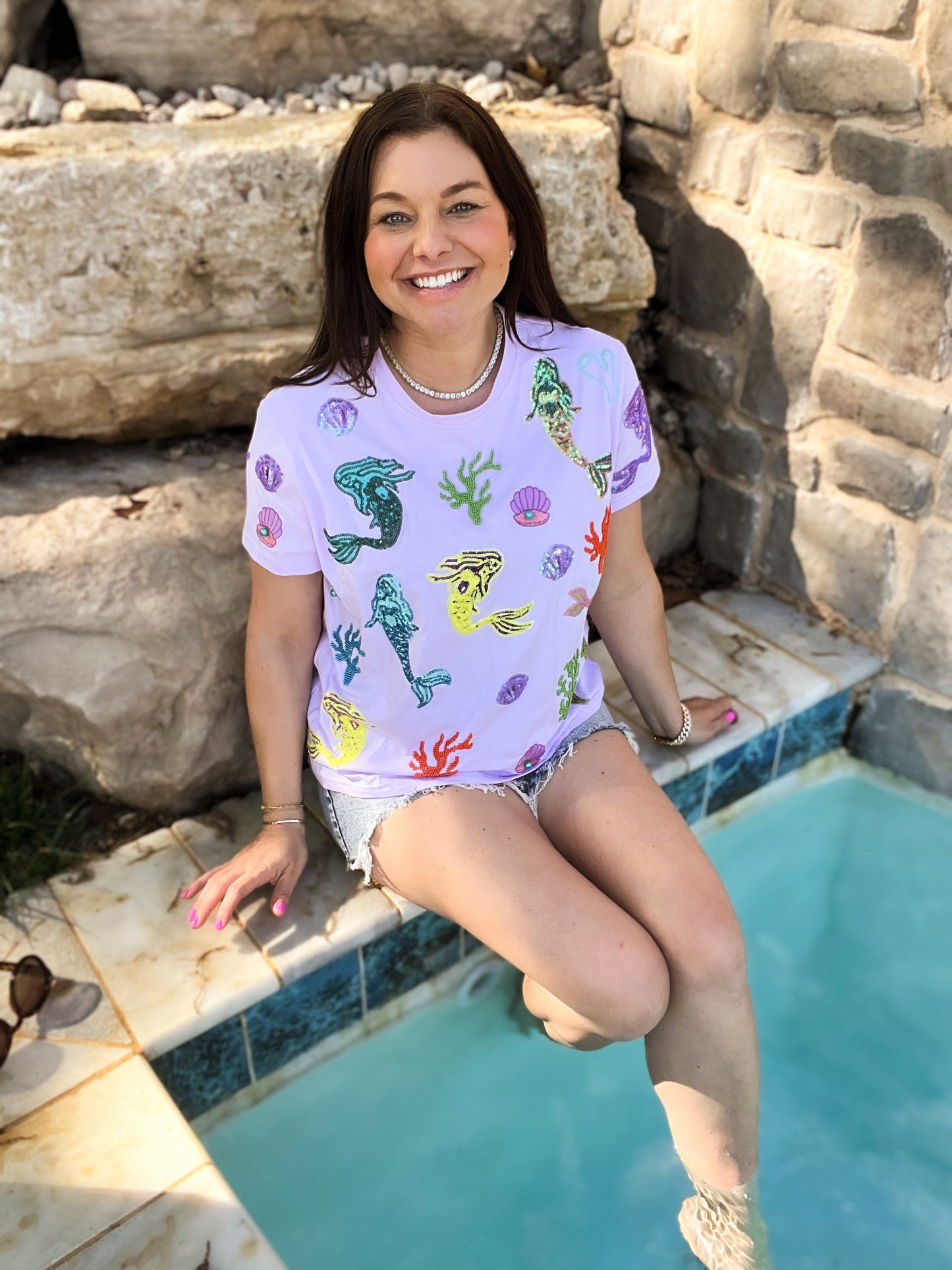 Queen of Sparkles Mermaid Tee