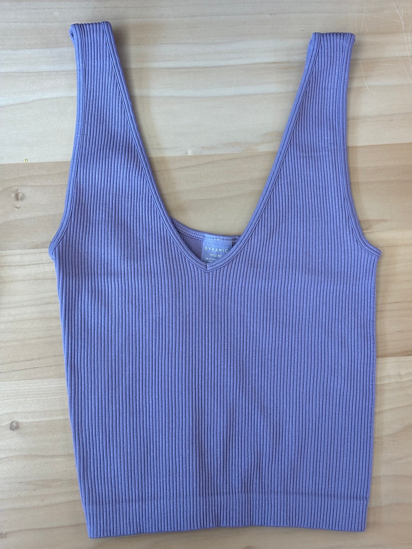 Thick Ribbed V-Neck Tanks