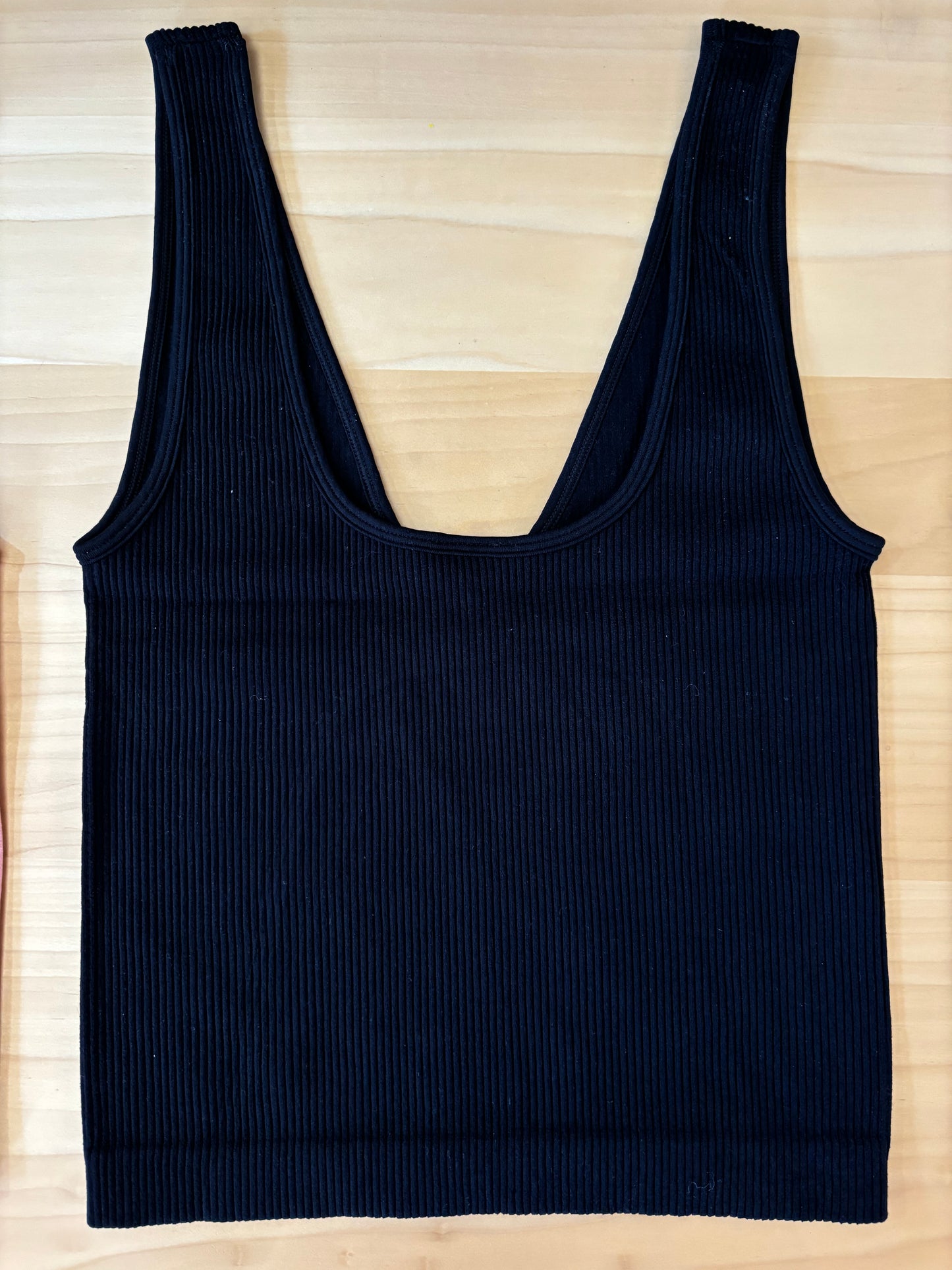 Thick Ribbed V-Neck Tanks