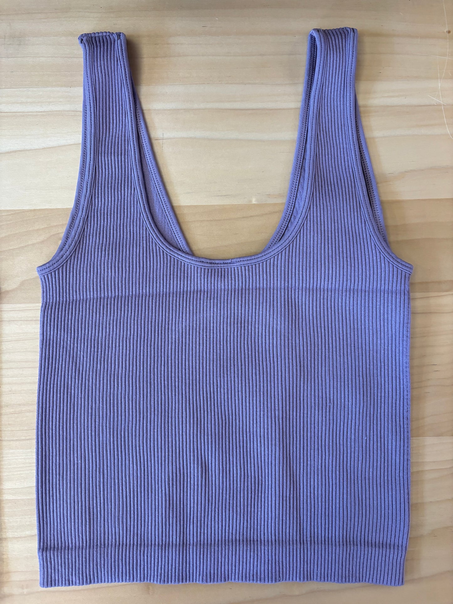 Thick Ribbed V-Neck Tanks