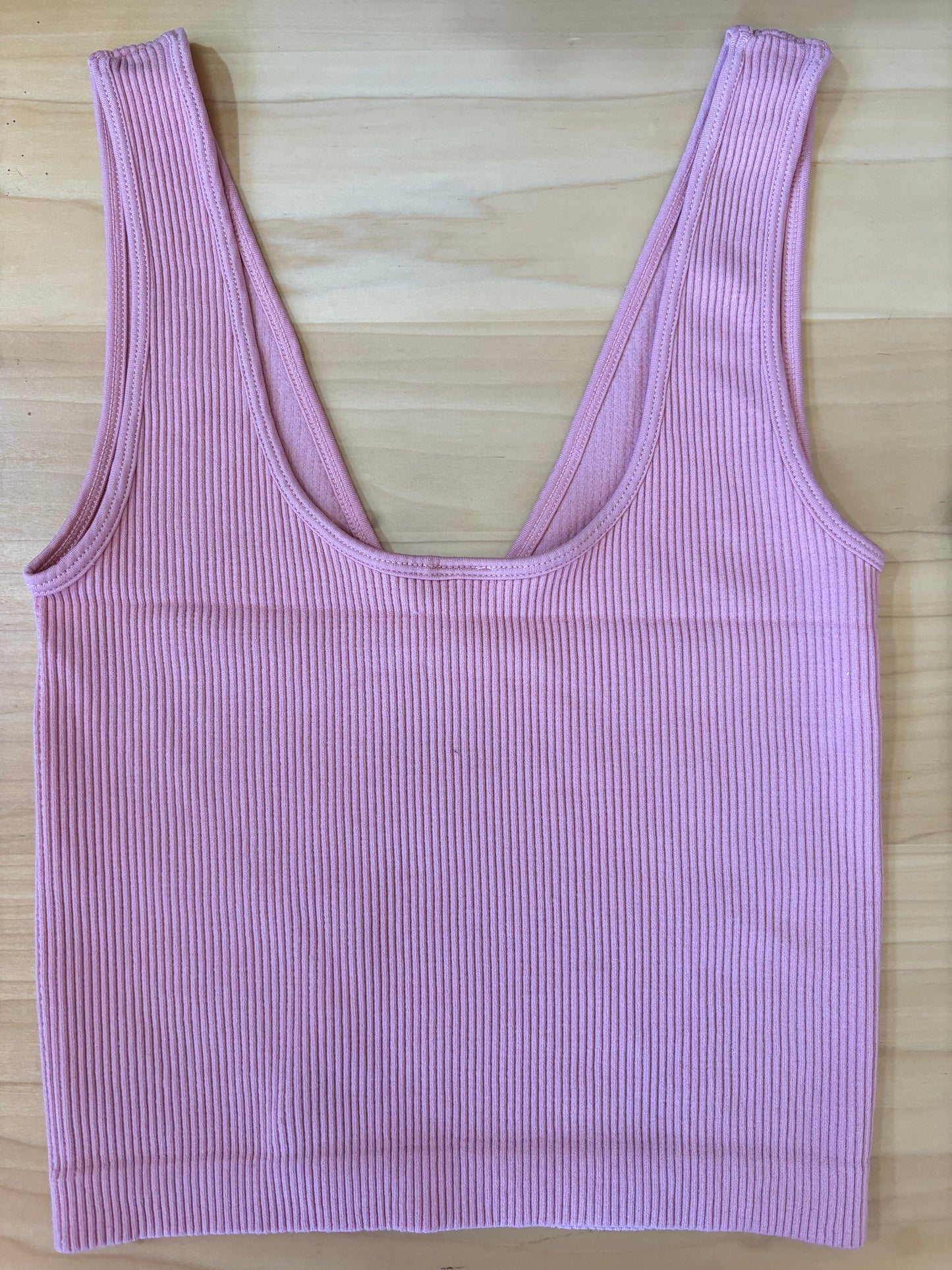 Thick Ribbed V-Neck Tanks