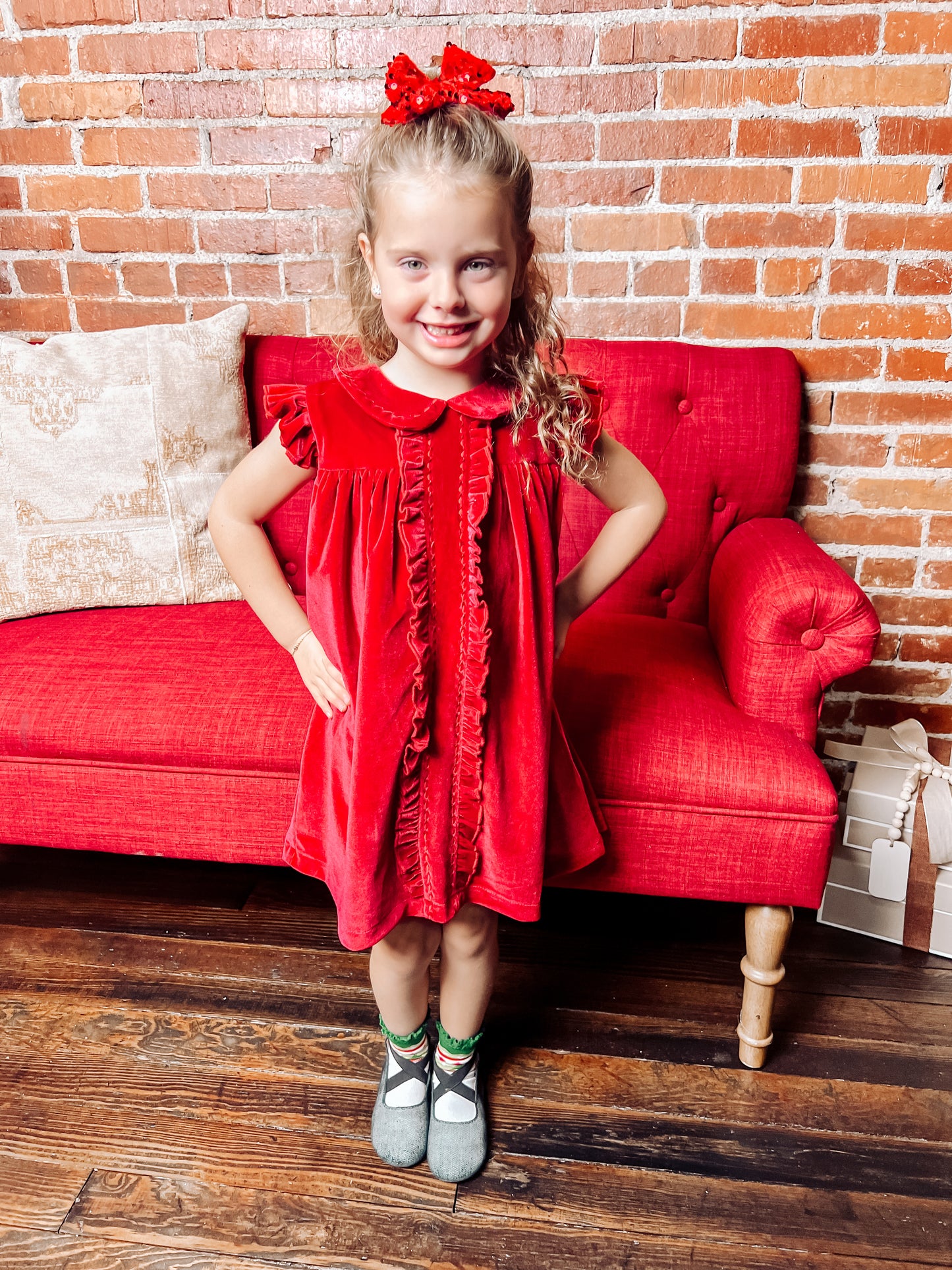 Baby Fiona Dress Ruby Red