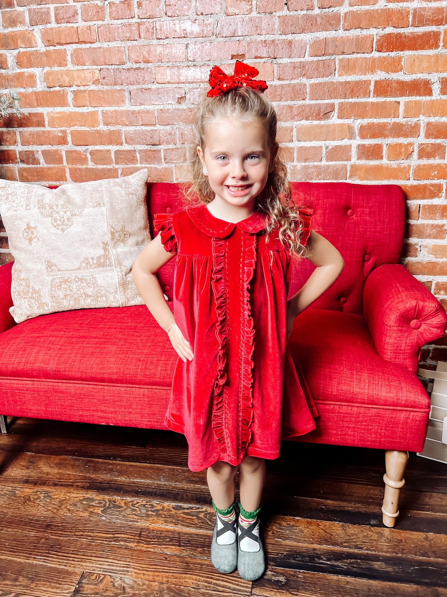 Baby Fiona Dress Ruby Red