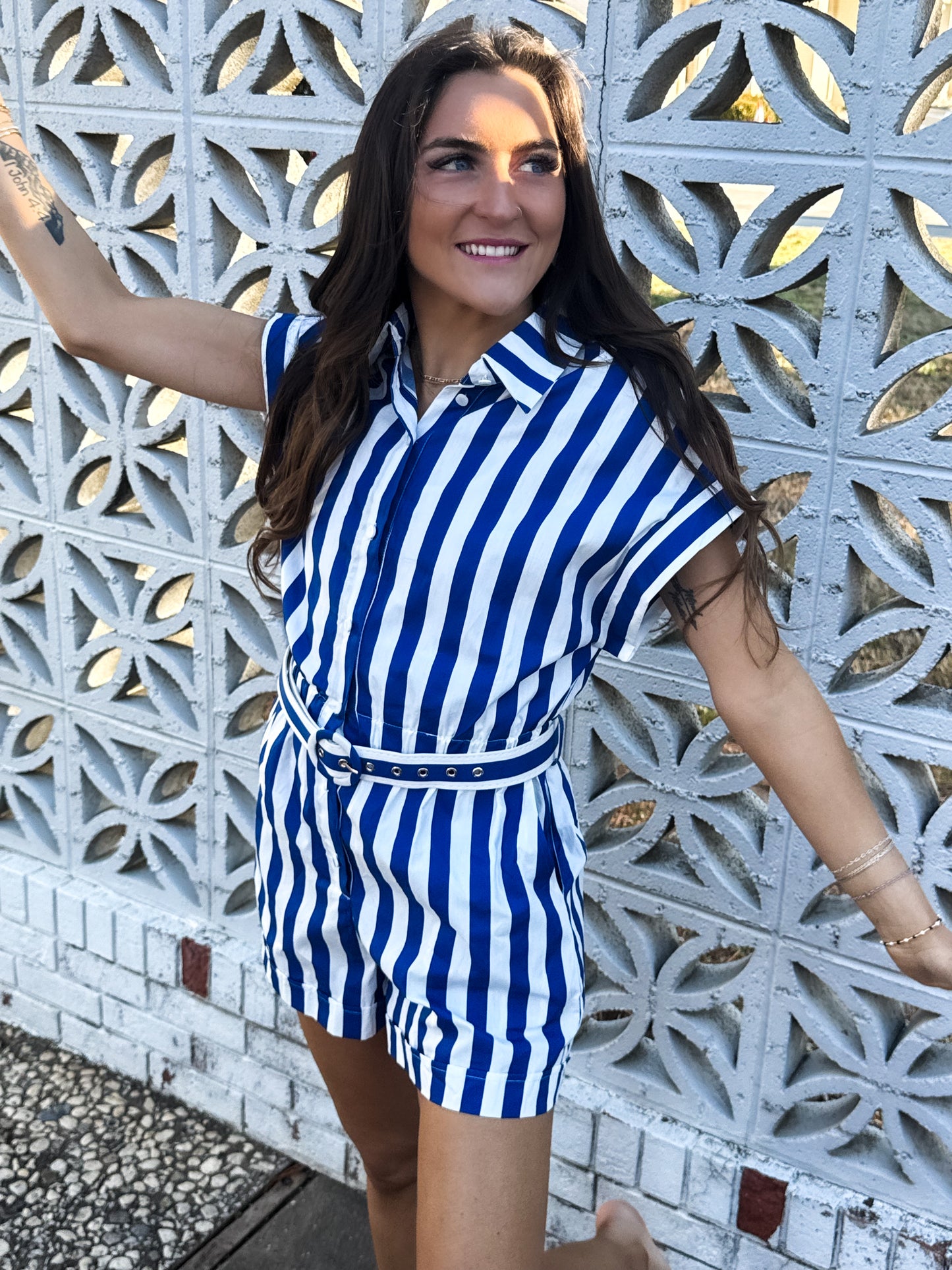 Royal Blue Natalia Romper