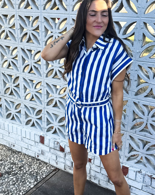 Royal Blue Natalia Romper