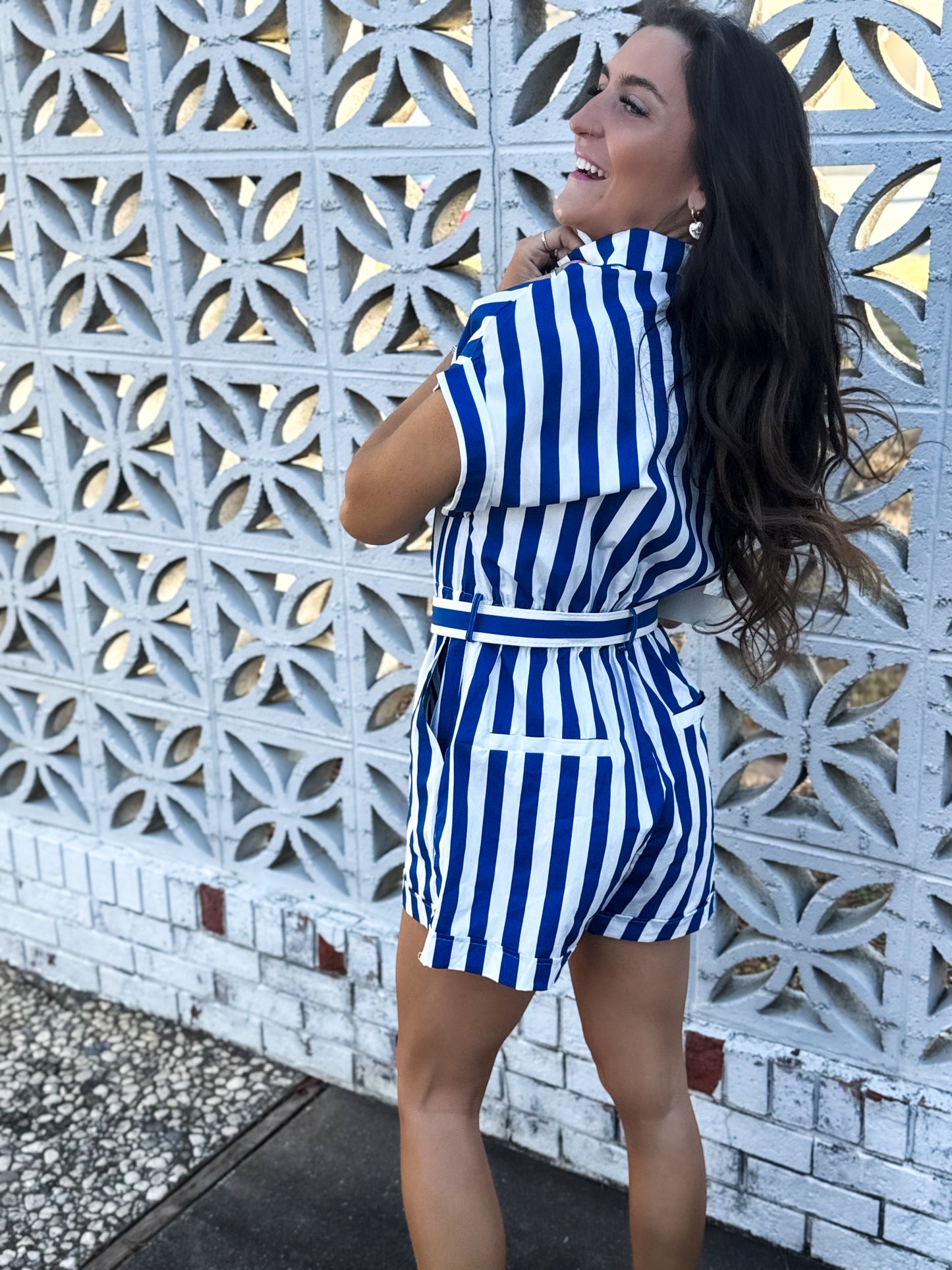 Royal Blue Natalia Romper