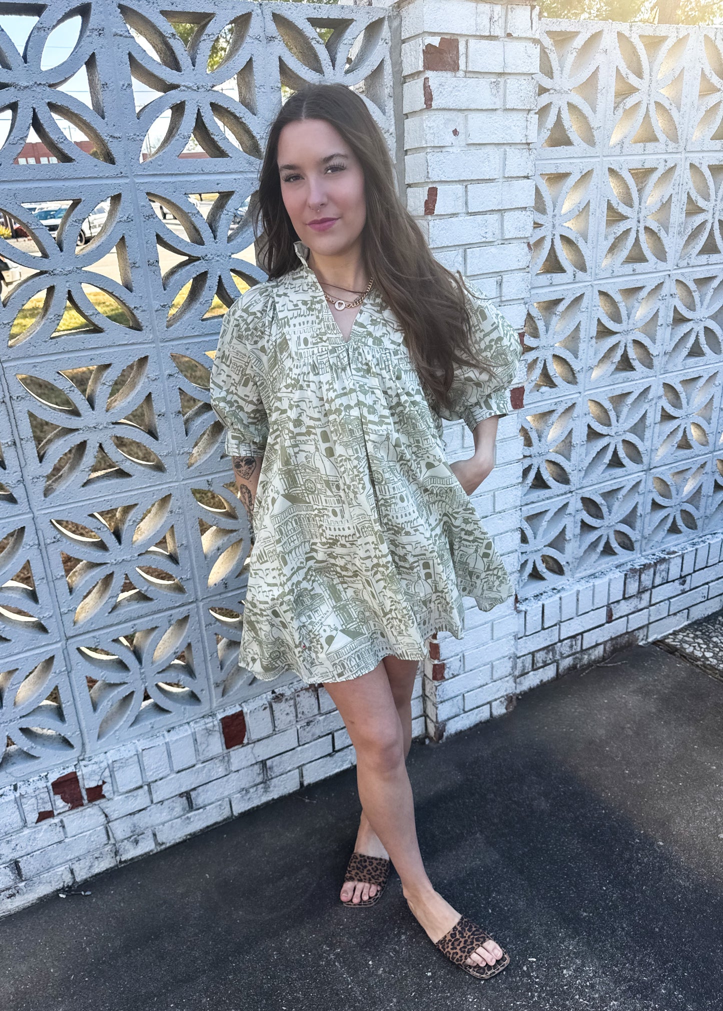 Verdant Bellezza Mini Dress