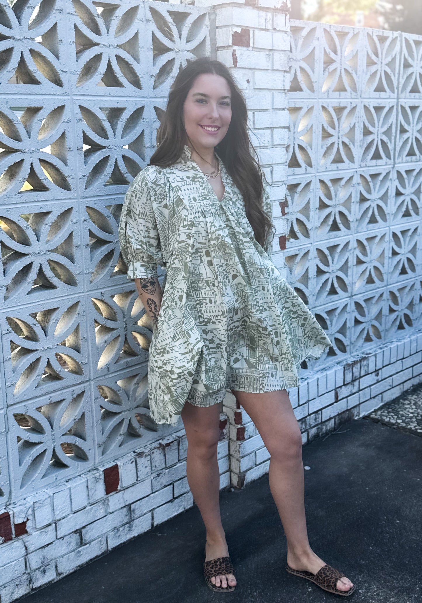 Verdant Bellezza Mini Dress