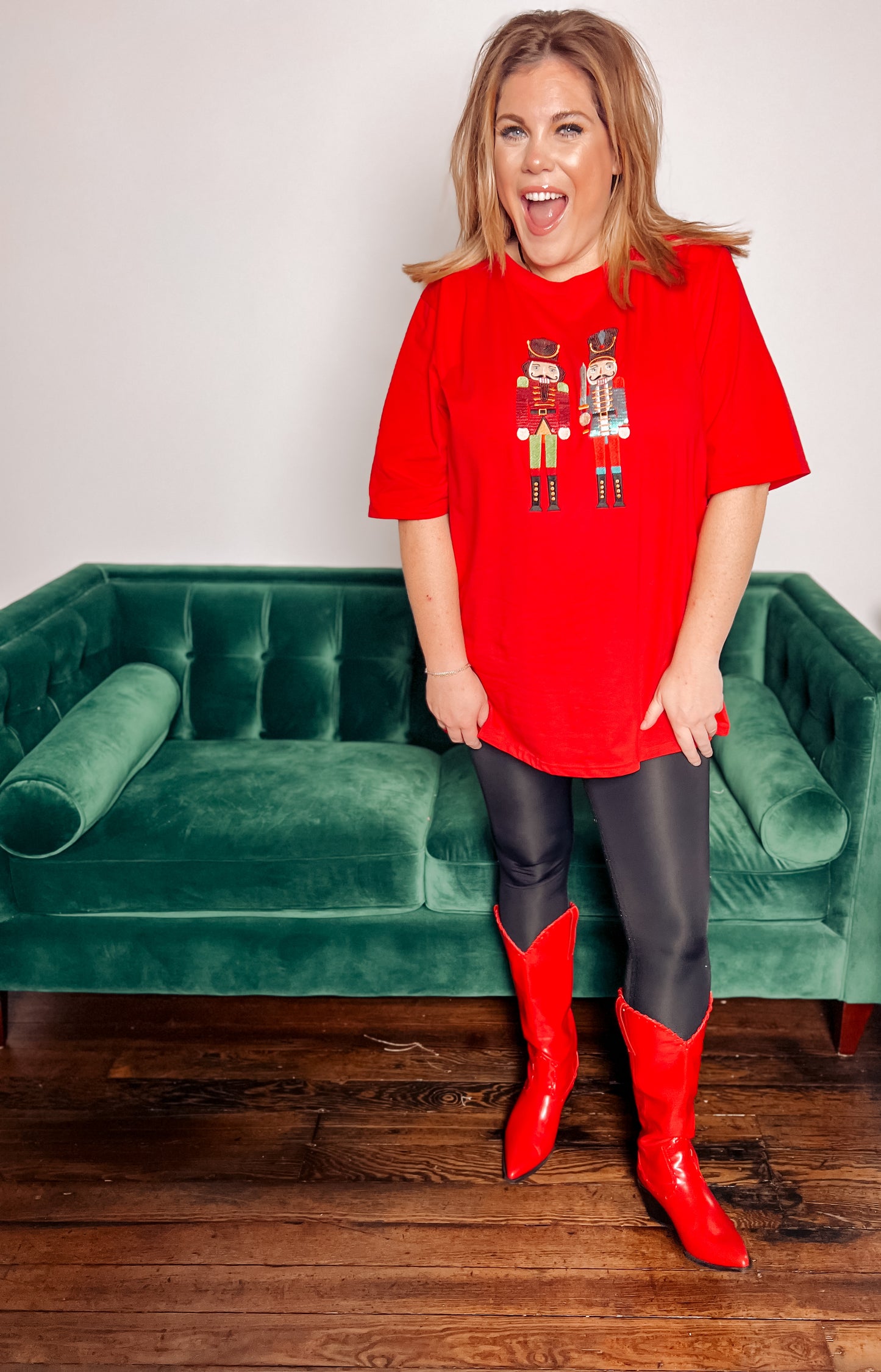 Sequin Nutcracker Tee Dress