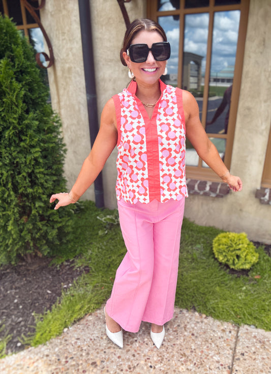 Coral Cabana Top