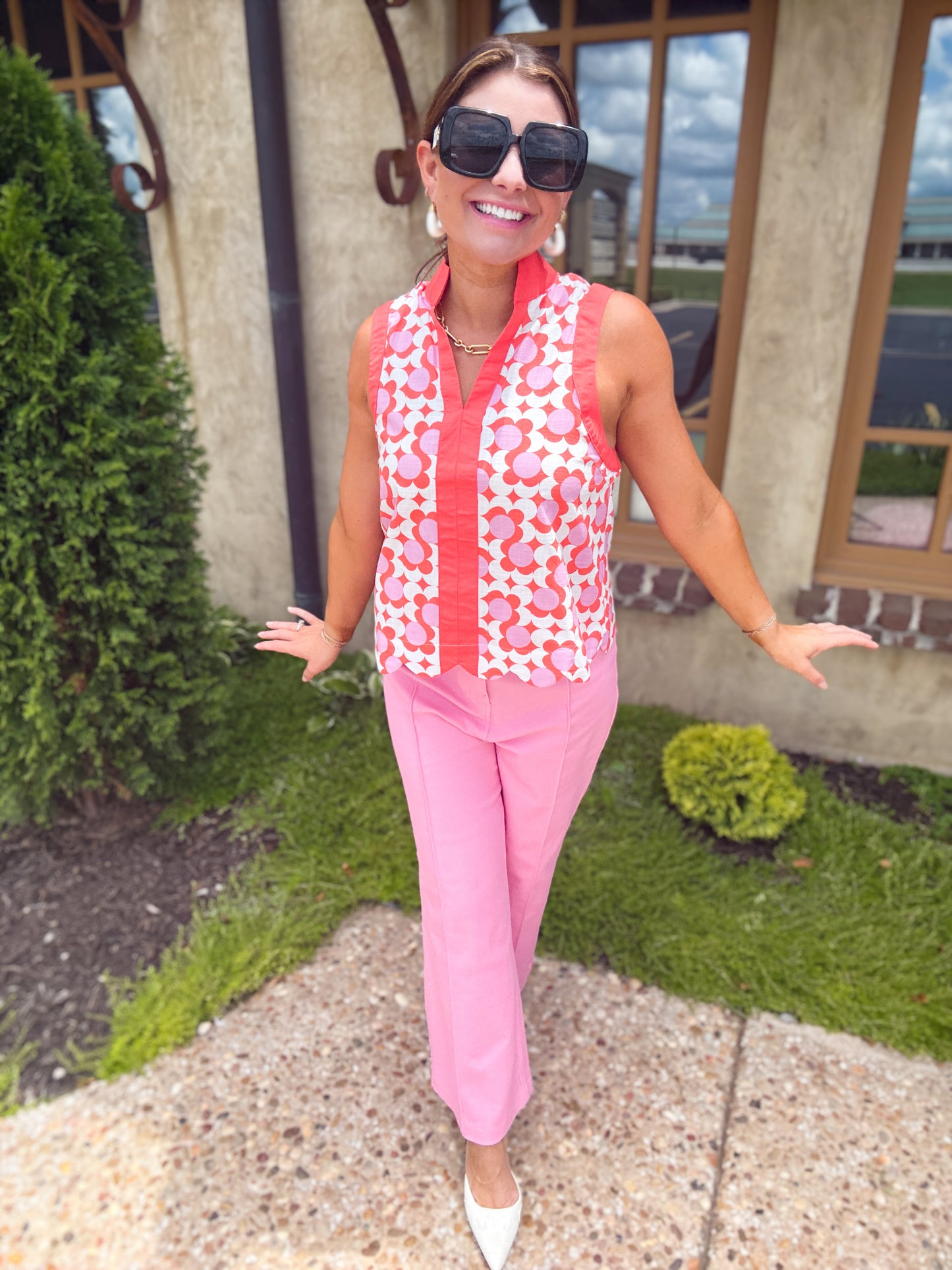 Coral Cabana Top
