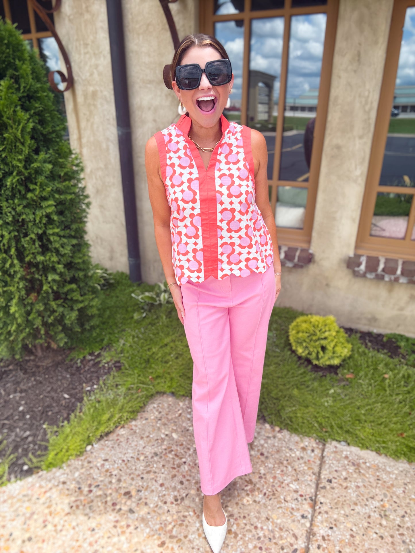 Coral Cabana Top
