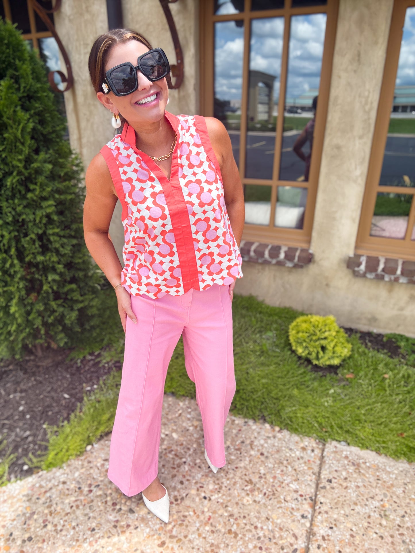 Coral Cabana Top