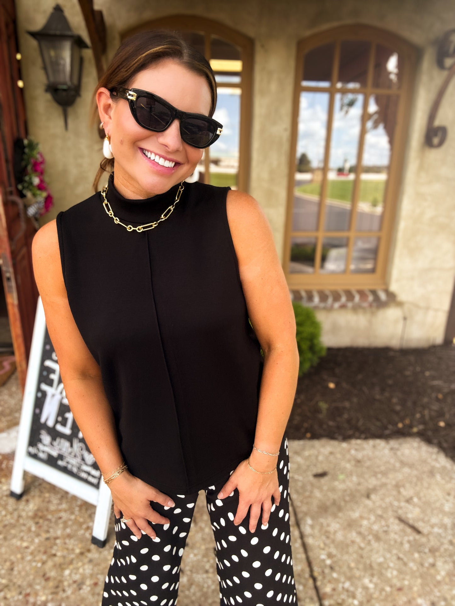 Lylah Mockneck Tank