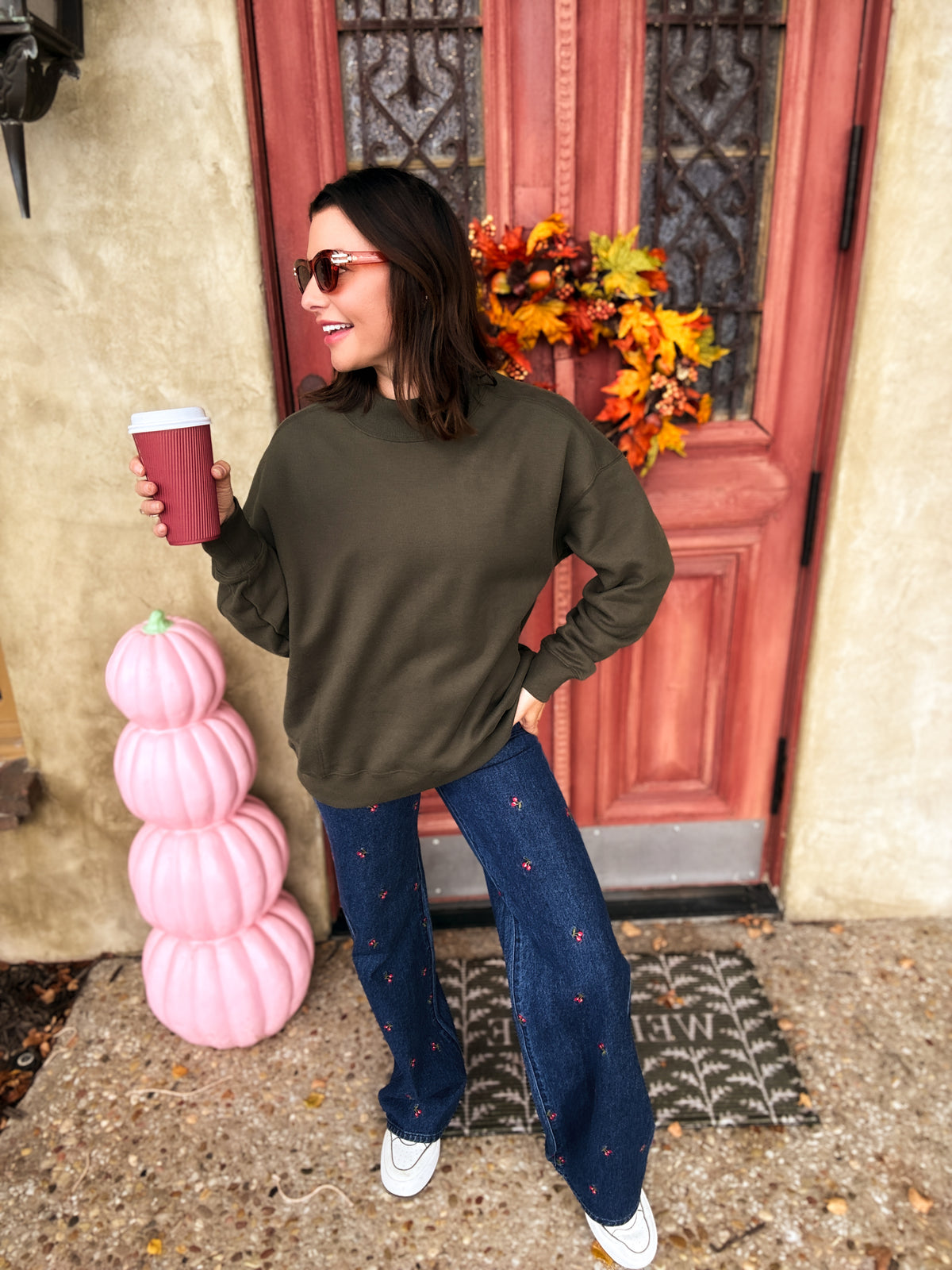 Army Olive Surfwash Mockneck