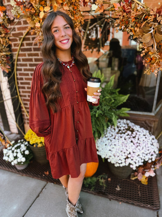 Honey Brick Mini Dress
